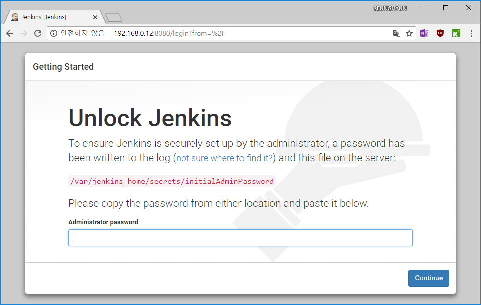 Unlock Jenkins